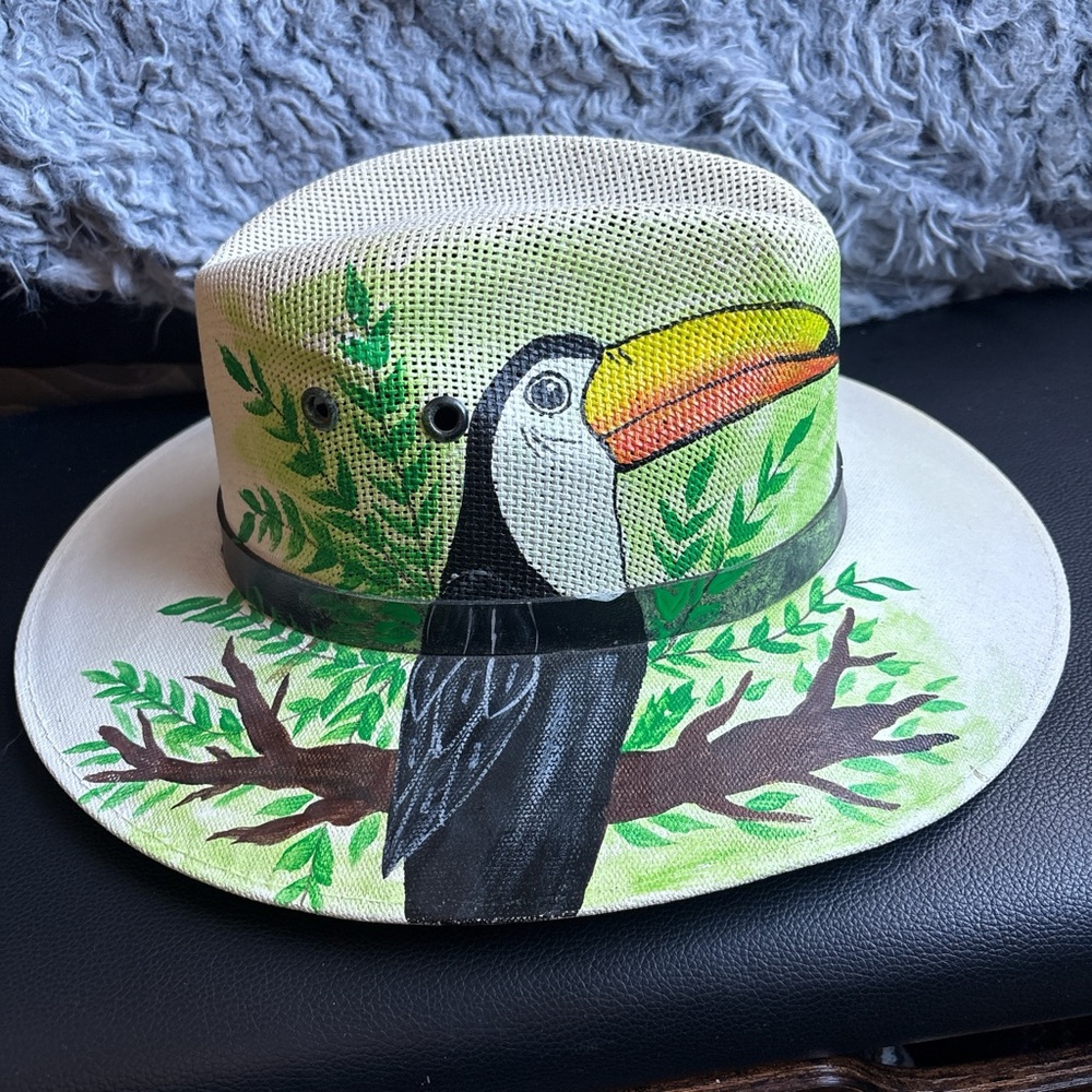 Hand-Painted Canvas Hat